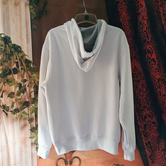 EUC: Champion Medium White Powerblend Script Logo Hoodie - Picture 2 of 4